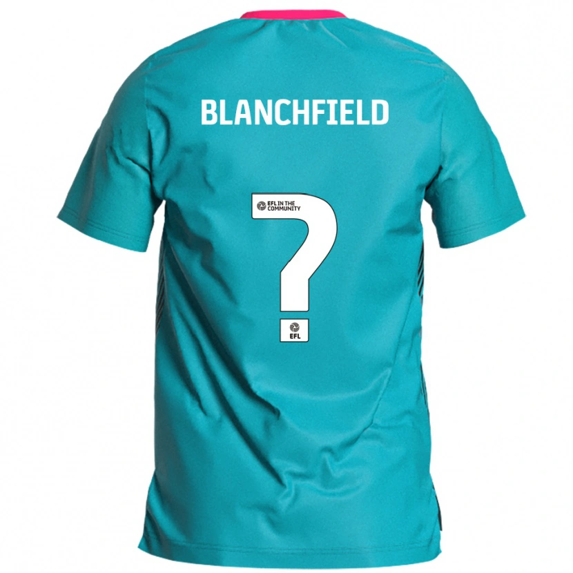 Danxen Kinderen Olivia Blanchfield #0 Hemelsblauw Roze Uitshirt Uittenue 2025/26 T-Shirt