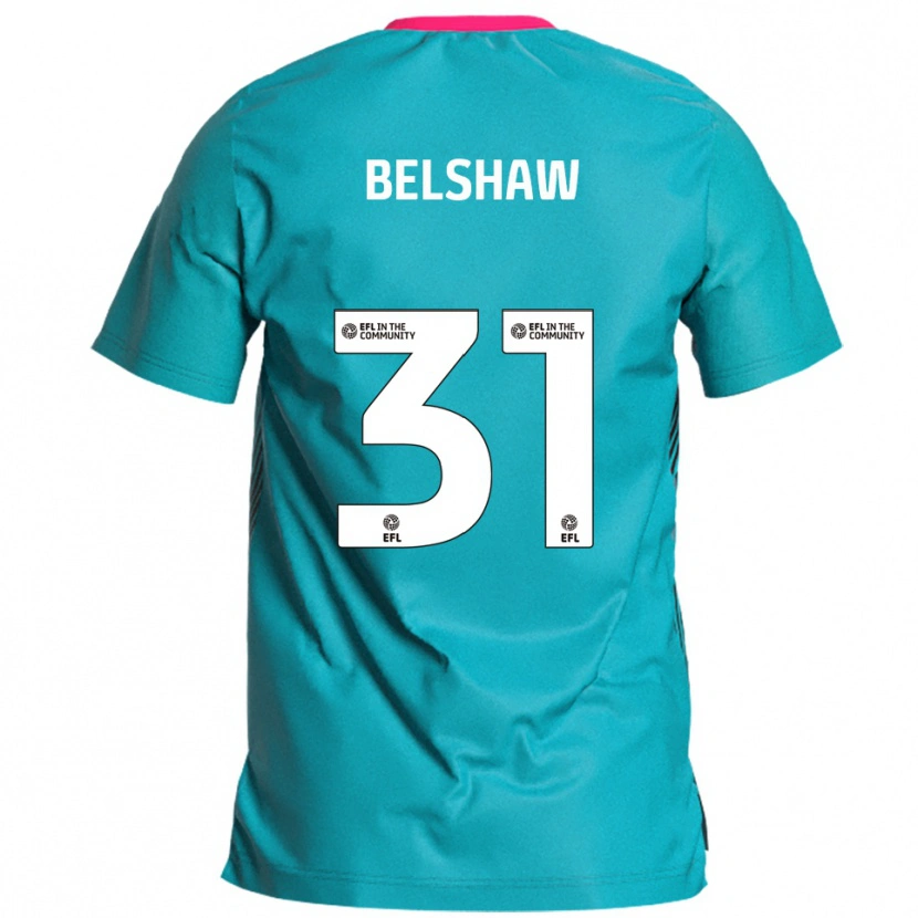 Danxen Kinderen James Belshaw #31 Hemelsblauw Roze Uitshirt Uittenue 2025/26 T-Shirt