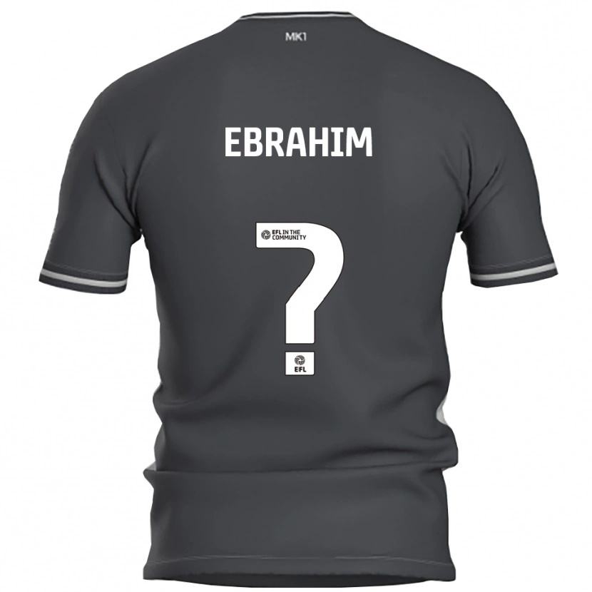 Danxen Kinderen Erin Ebrahim #0 Grijs Zilver Uitshirt Uittenue 2025/26 T-Shirt