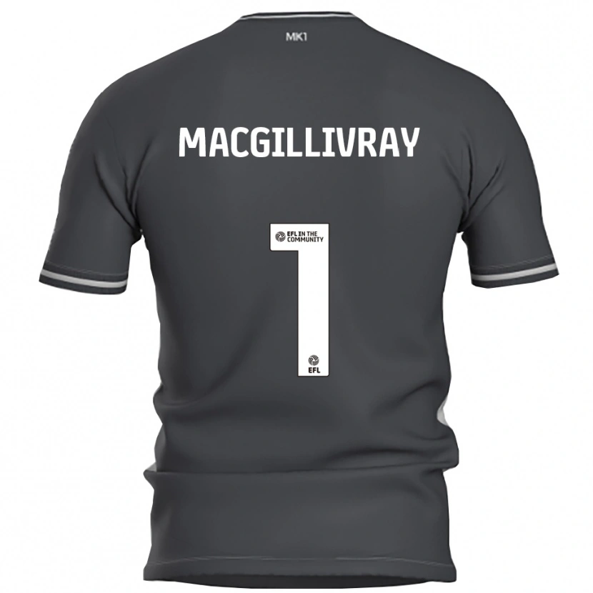 Danxen Kinderen Craig Macgillivray #1 Grijs Zilver Uitshirt Uittenue 2025/26 T-Shirt