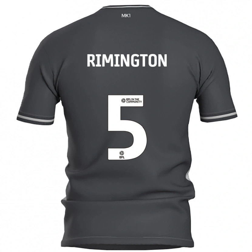 Danxen Kinderen Isabelle Rimington #5 Grijs Zilver Uitshirt Uittenue 2025/26 T-Shirt