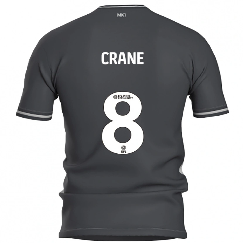 Danxen Kinderen Max Crane #8 Grijs Zilver Uitshirt Uittenue 2025/26 T-Shirt