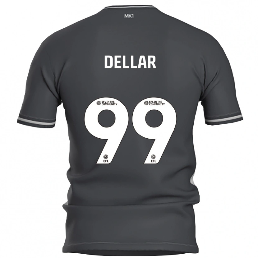 Danxen Kinderen Megan Dellar #99 Grijs Zilver Uitshirt Uittenue 2025/26 T-Shirt