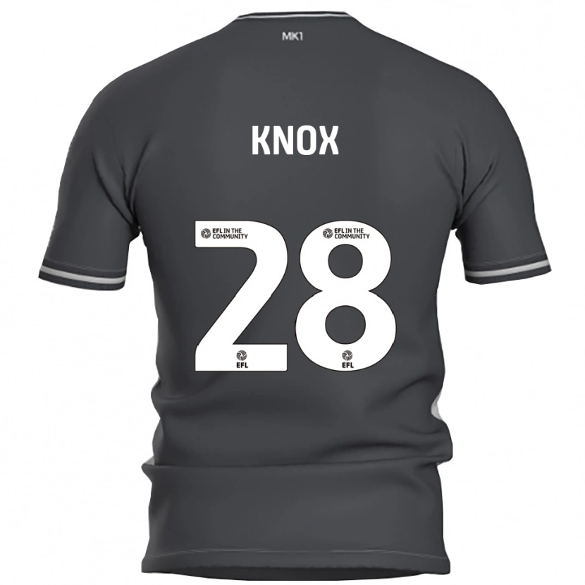 Danxen Kinderen Mollie Knox #28 Grijs Zilver Uitshirt Uittenue 2025/26 T-Shirt