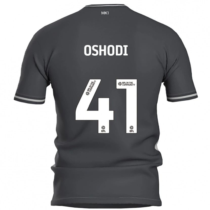 Danxen Kinderen Olivia Oshodi #41 Grijs Zilver Uitshirt Uittenue 2025/26 T-Shirt