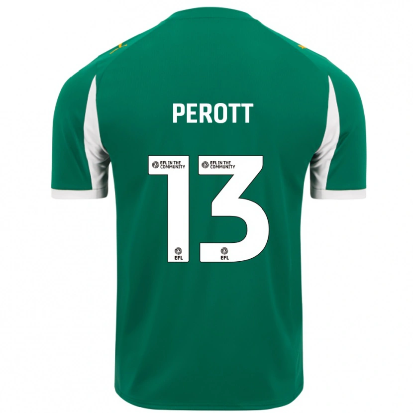 Danxen Kinderen Milai Perott #13 Groen Wit Uitshirt Uittenue 2025/26 T-Shirt