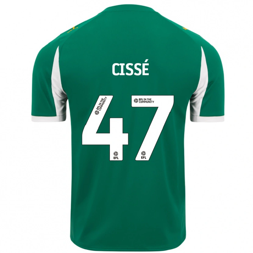 Danxen Kinderen Cassius Cissé #47 Groen Wit Uitshirt Uittenue 2025/26 T-Shirt