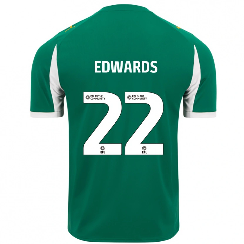 Danxen Kinderen Curtis Edwards #22 Groen Wit Uitshirt Uittenue 2025/26 T-Shirt