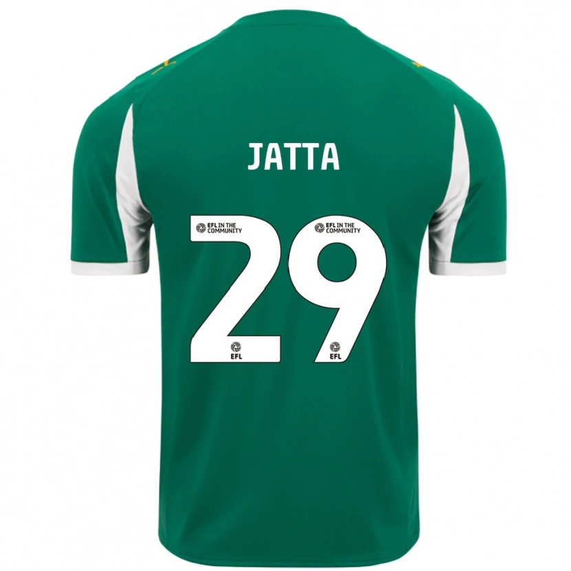 Danxen Kinderen Alassana Jatta #29 Groen Wit Uitshirt Uittenue 2025/26 T-Shirt