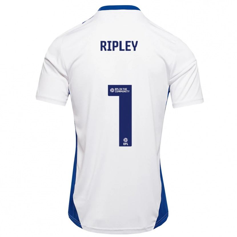 Danxen Kinderen Connor Ripley #1 Wit Blauw Uitshirt Uittenue 2025/26 T-Shirt