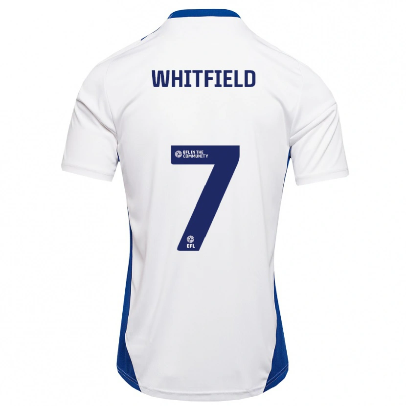 Danxen Kinderen Max Whitfield #7 Wit Blauw Uitshirt Uittenue 2025/26 T-Shirt