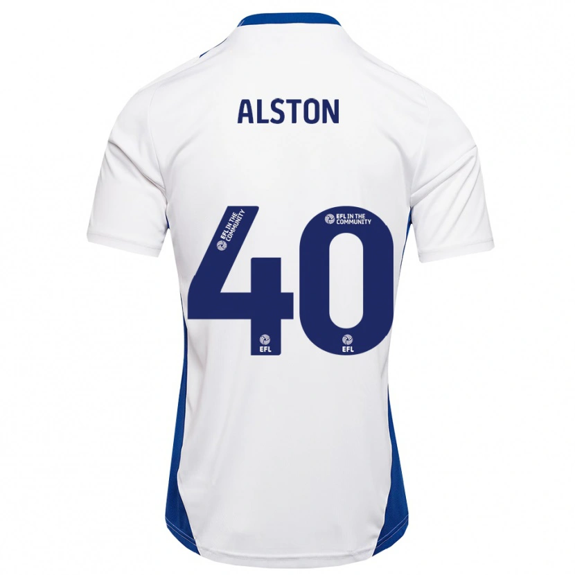 Danxen Kinderen George Alston #40 Wit Blauw Uitshirt Uittenue 2025/26 T-Shirt
