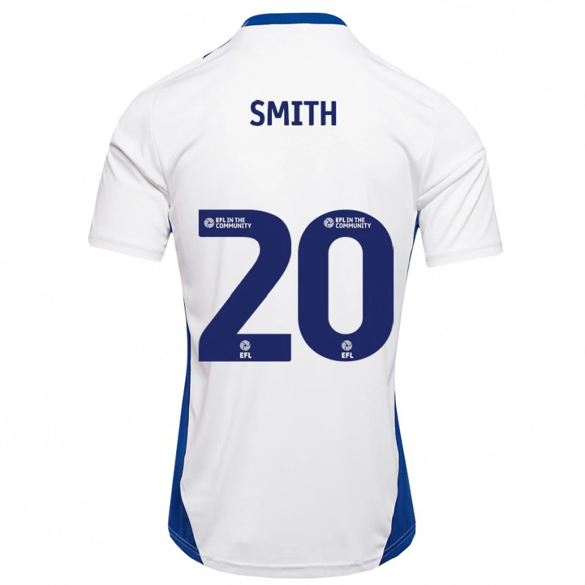 Danxen Kinderen Jessica Smith #20 Wit Blauw Uitshirt Uittenue 2025/26 T-Shirt