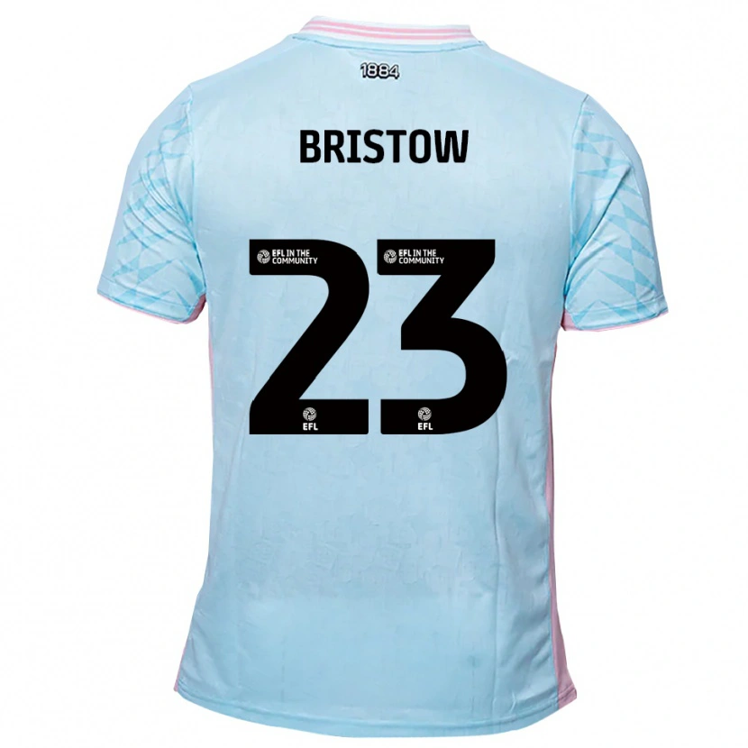 Danxen Kinderen Ethan Bristow #23 Hemelsblauw Roze Uitshirt Uittenue 2025/26 T-Shirt
