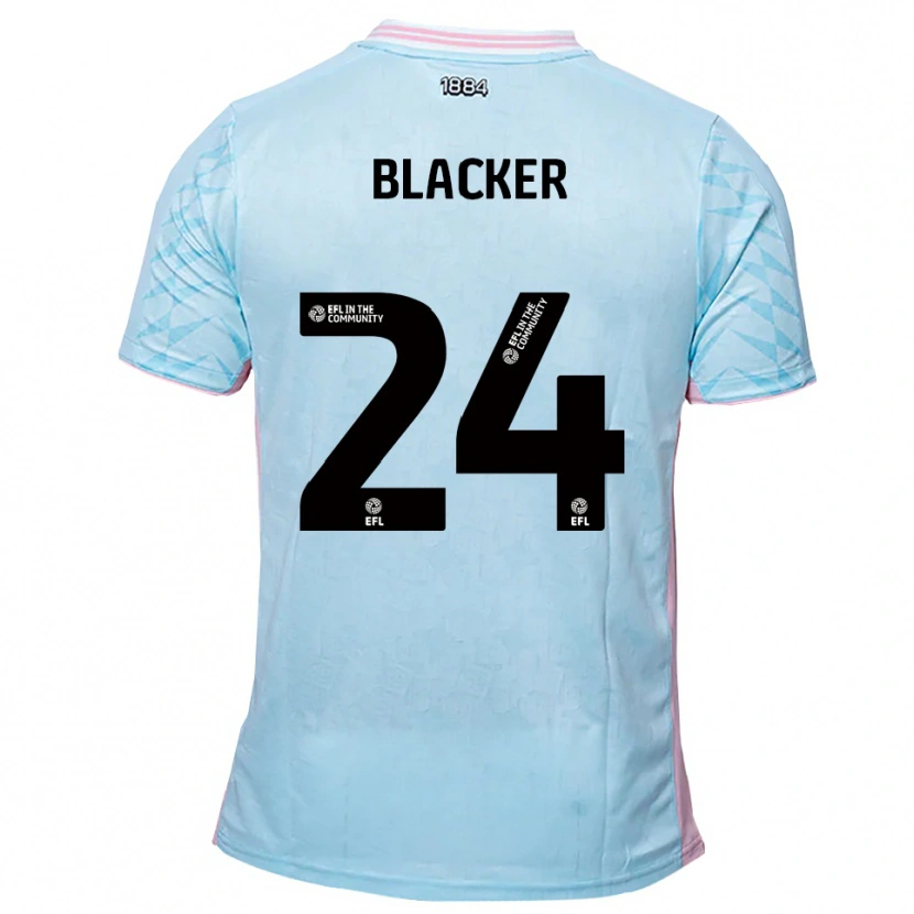 Danxen Kinderen Billy Blacker #24 Hemelsblauw Roze Uitshirt Uittenue 2025/26 T-Shirt