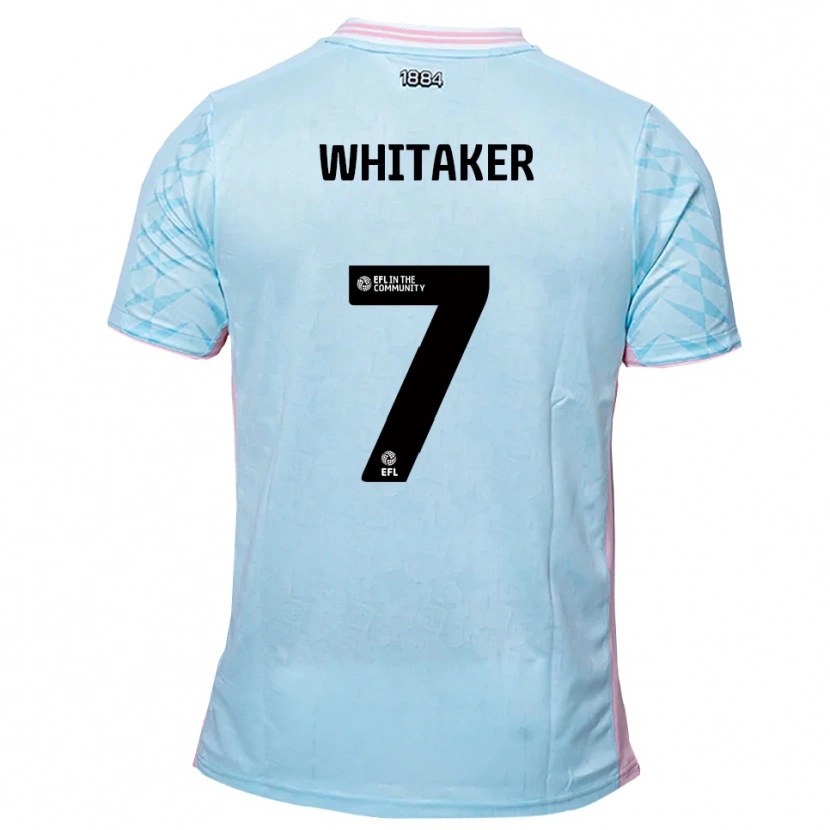 Danxen Kinderen Charlie Whitaker #7 Hemelsblauw Roze Uitshirt Uittenue 2025/26 T-Shirt