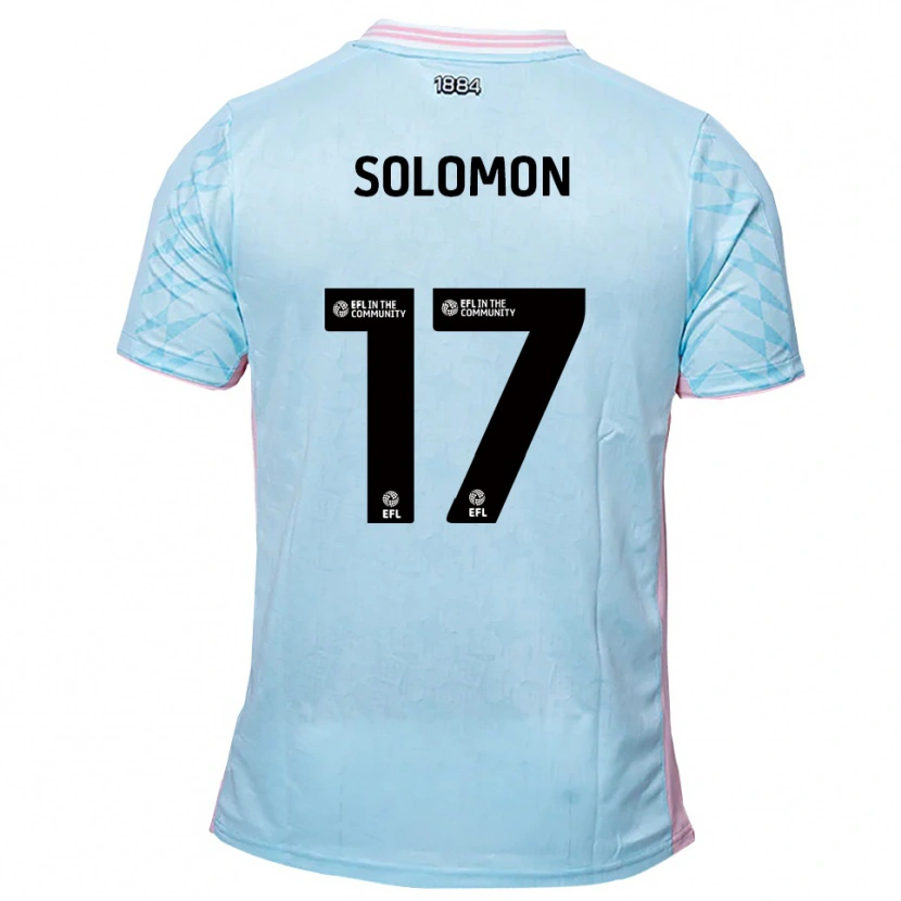 Danxen Kinderen Sol Solomon #17 Hemelsblauw Roze Uitshirt Uittenue 2025/26 T-Shirt