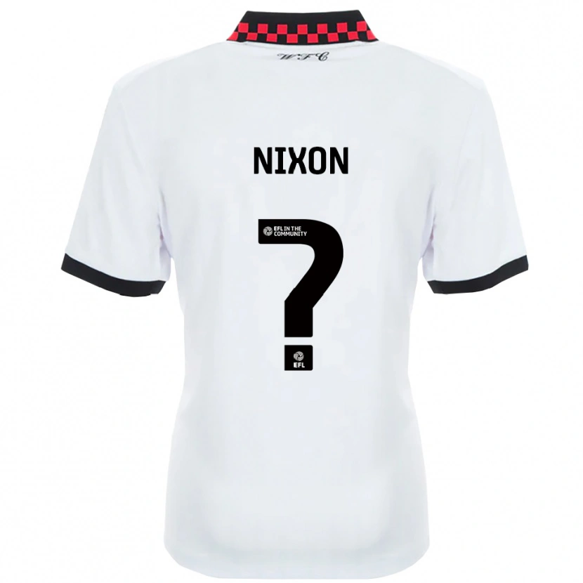 Danxen Kinderen Freya Nixon #0 Wit Zwart Uitshirt Uittenue 2025/26 T-Shirt