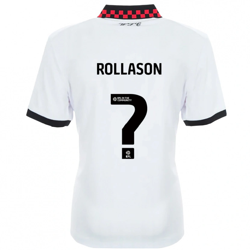 Danxen Kinderen Amy Rollason #0 Wit Zwart Uitshirt Uittenue 2025/26 T-Shirt