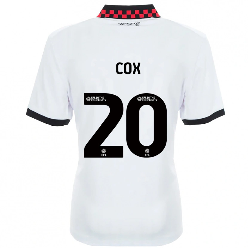 Danxen Kinderen Daniel Cox #20 Wit Zwart Uitshirt Uittenue 2025/26 T-Shirt