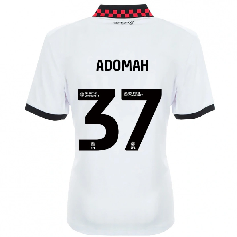 Danxen Kinderen Albert Adomah #37 Wit Zwart Uitshirt Uittenue 2025/26 T-Shirt