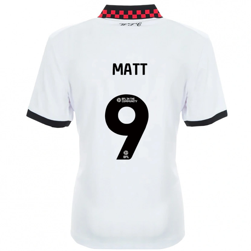 Danxen Kinderen Jamille Matt #9 Wit Zwart Uitshirt Uittenue 2025/26 T-Shirt