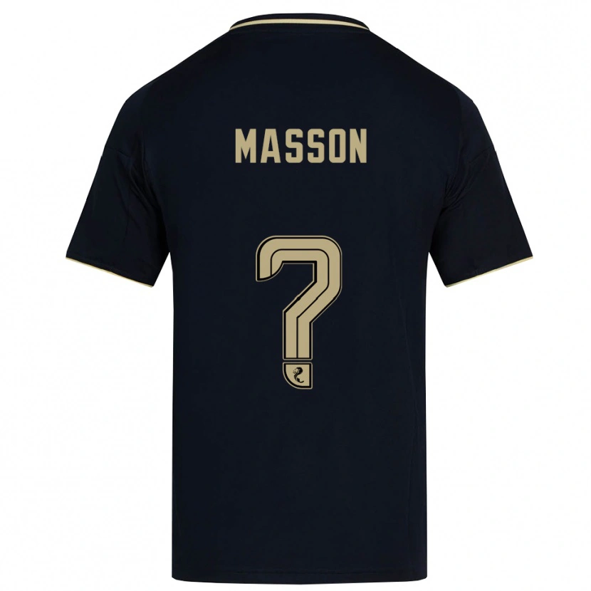 Danxen Kinderen Cooper Masson #0 Marine Goud Uitshirt Uittenue 2025/26 T-Shirt