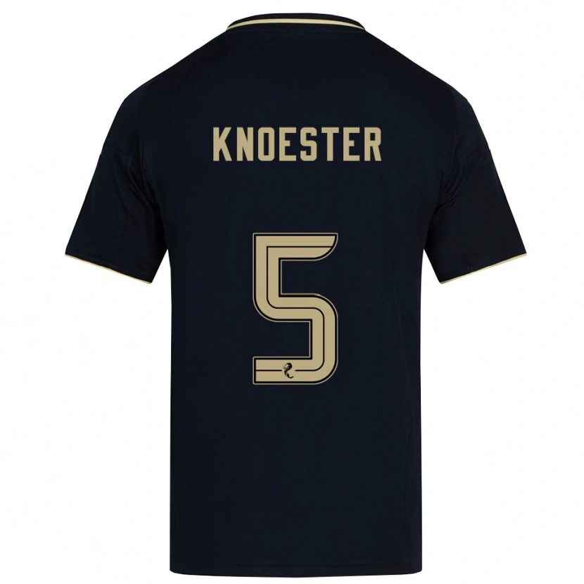 Danxen Kinderen Mats Knoester #5 Marine Goud Uitshirt Uittenue 2025/26 T-Shirt