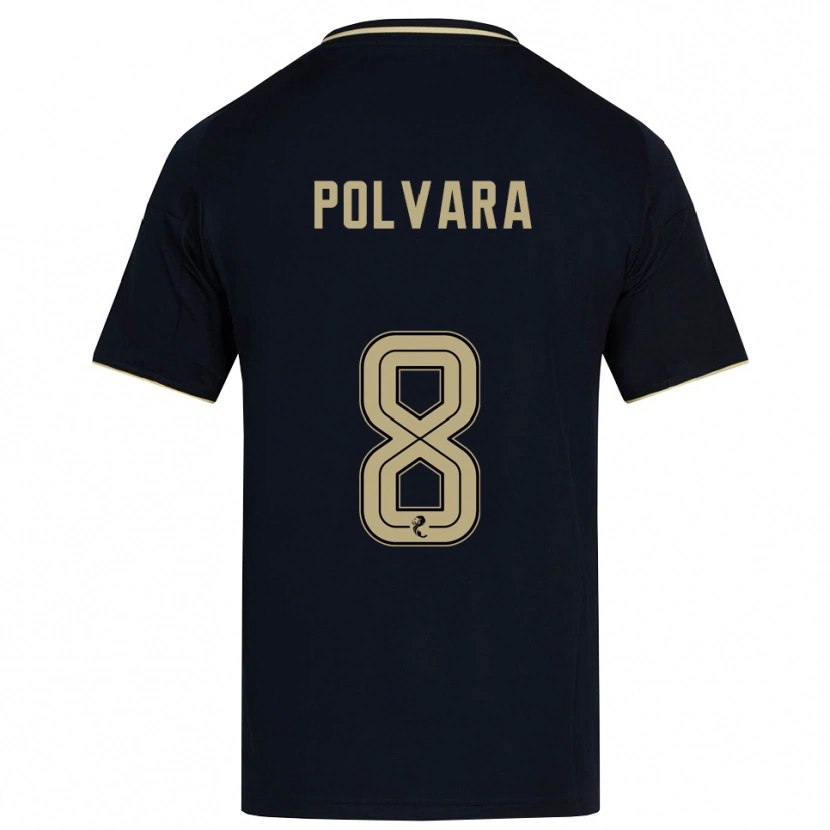 Danxen Kinderen Dante Polvara #8 Marine Goud Uitshirt Uittenue 2025/26 T-Shirt