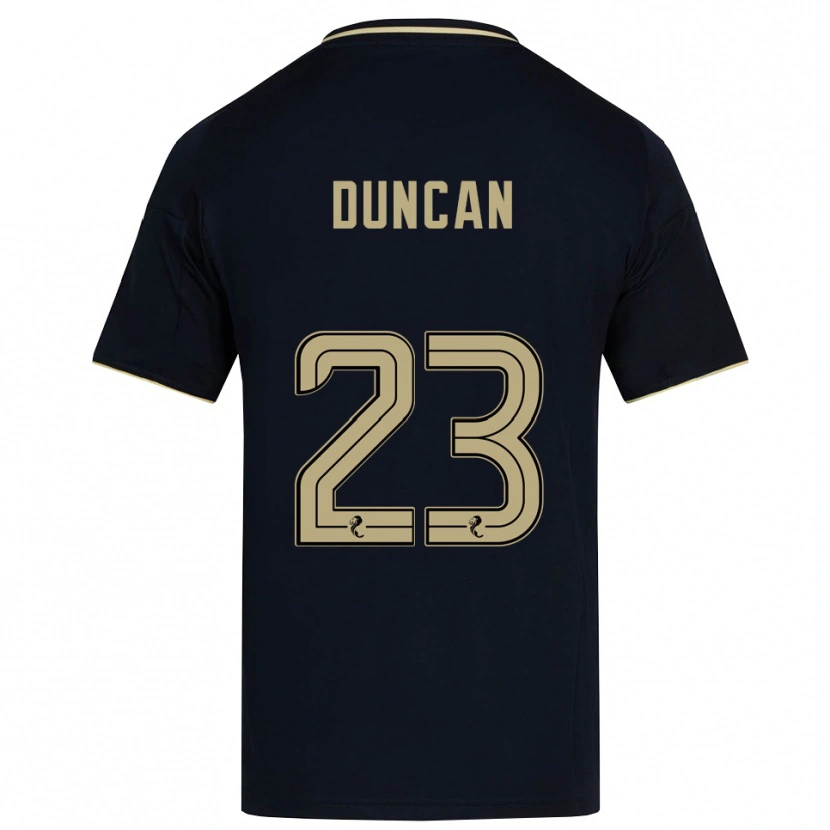 Danxen Kinderen Ryan Duncan #23 Marine Goud Uitshirt Uittenue 2025/26 T-Shirt