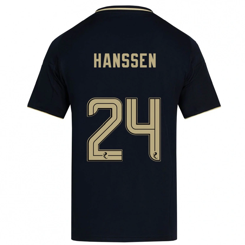 Danxen Kinderen Nadine Hanssen #24 Marine Goud Uitshirt Uittenue 2025/26 T-Shirt