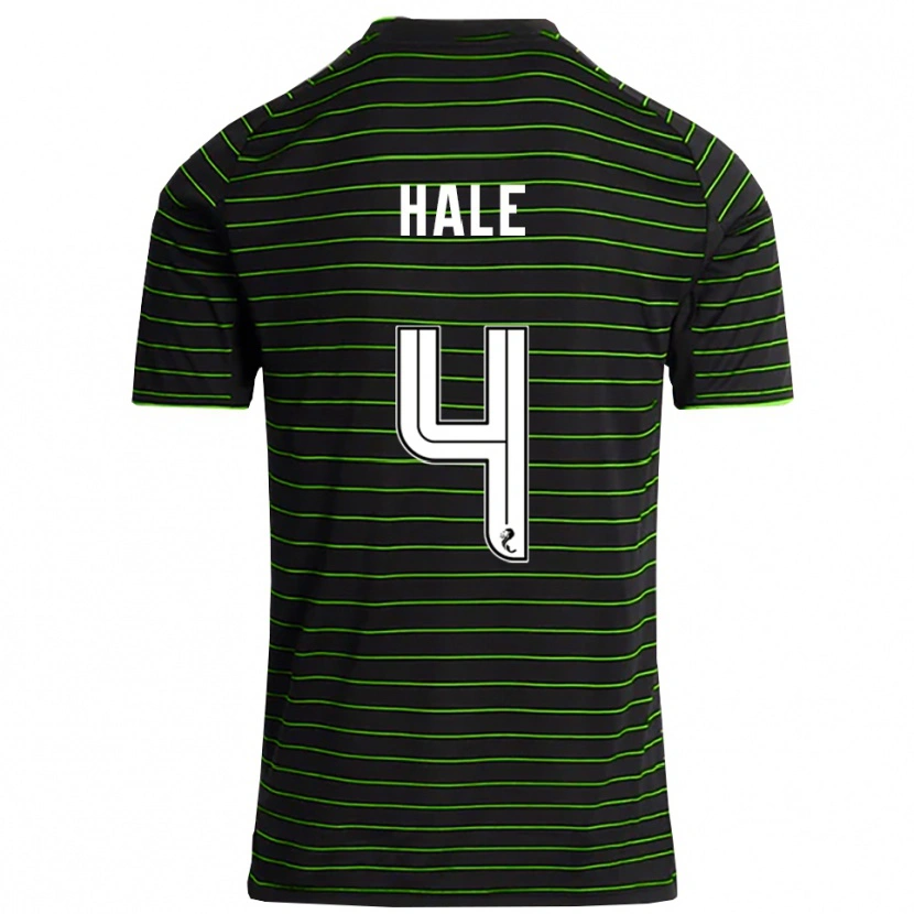 Danxen Kinderen Finlay Hale #4 Zwart Groen Uitshirt Uittenue 2025/26 T-Shirt