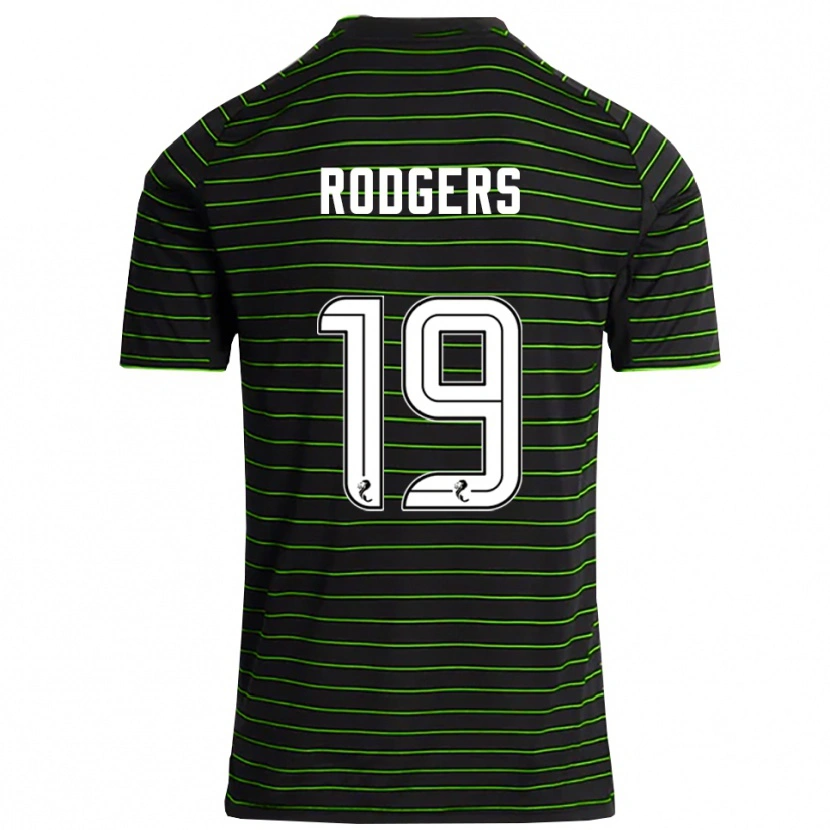 Danxen Kinderen Lisa Rodgers #19 Zwart Groen Uitshirt Uittenue 2025/26 T-Shirt