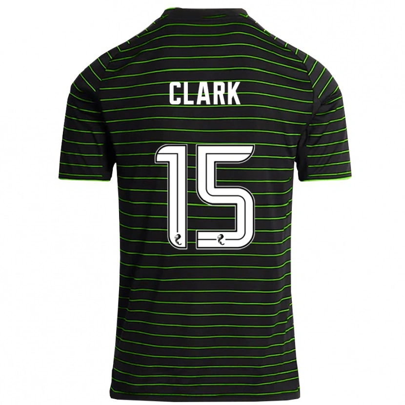 Danxen Kinderen Kelly Clark #15 Zwart Groen Uitshirt Uittenue 2025/26 T-Shirt
