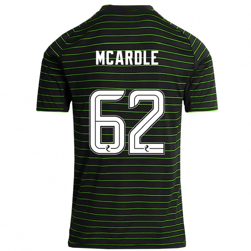Danxen Kinderen Sean Mcardle #62 Zwart Groen Uitshirt Uittenue 2025/26 T-Shirt
