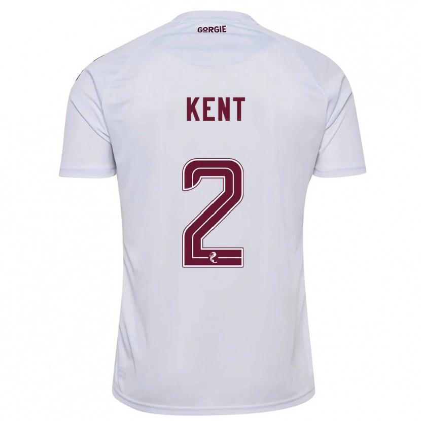 Danxen Kinderen Frankie Kent #2 Wit Bordeauxrood Uitshirt Uittenue 2025/26 T-Shirt