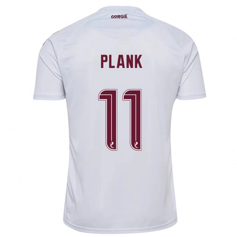 Danxen Kinderen Dom Plank #11 Wit Bordeauxrood Uitshirt Uittenue 2025/26 T-Shirt