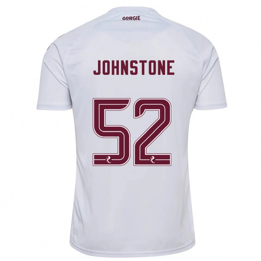 Danxen Kinderen Rachael Johnstone #52 Wit Bordeauxrood Uitshirt Uittenue 2025/26 T-Shirt