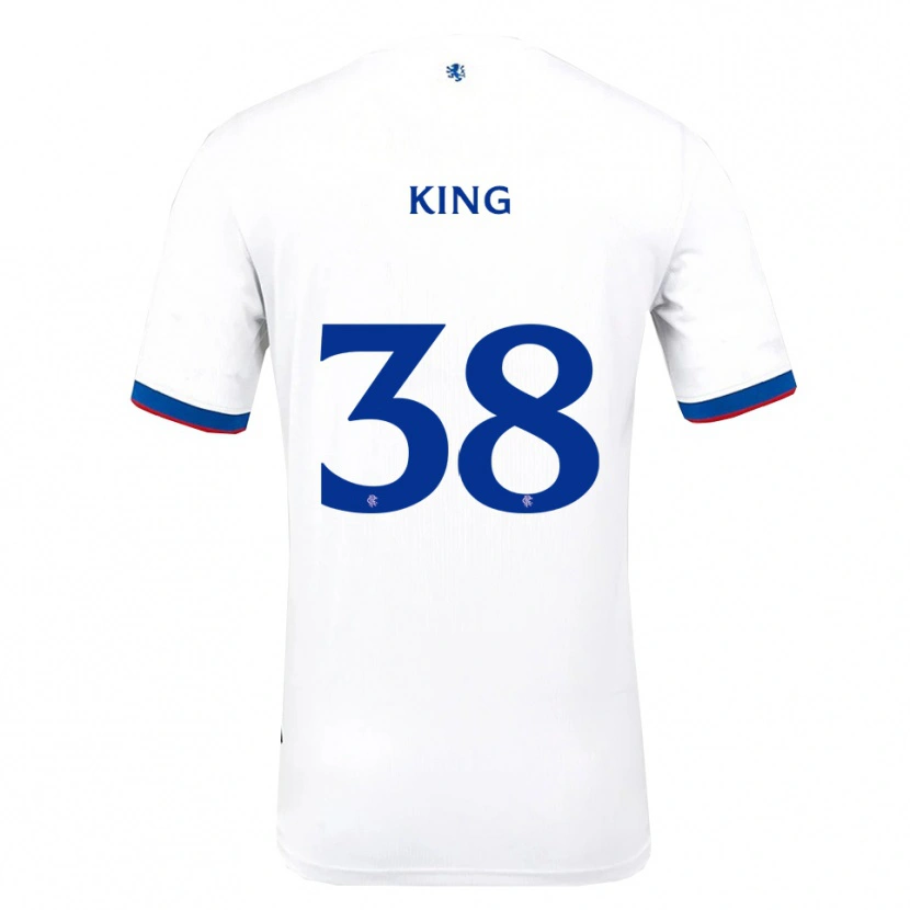 Danxen Kinderen Leon King #38 Wit Rood Blauw Uitshirt Uittenue 2025/26 T-Shirt