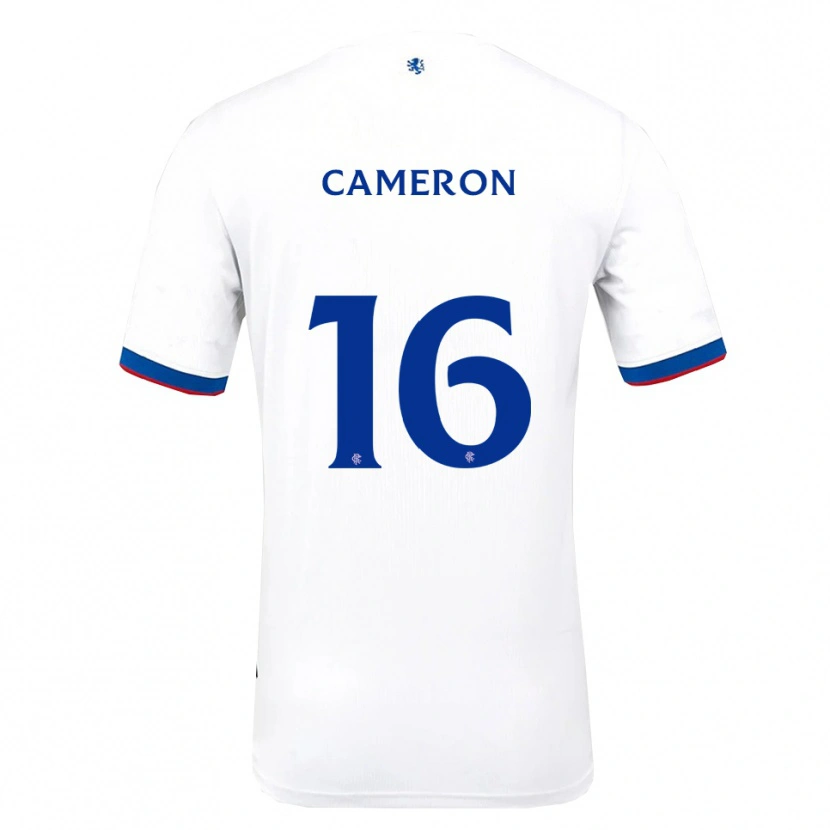 Danxen Kinderen Lyall Cameron #16 Wit Rood Blauw Uitshirt Uittenue 2025/26 T-Shirt