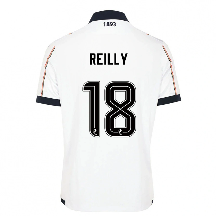 Danxen Kinderen Charlie Reilly #18 Wit Marine Rood Uitshirt Uittenue 2025/26 T-Shirt