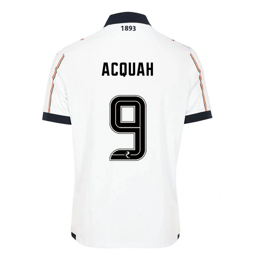 Danxen Kinderen Emile Acquah #9 Wit Marine Rood Uitshirt Uittenue 2025/26 T-Shirt