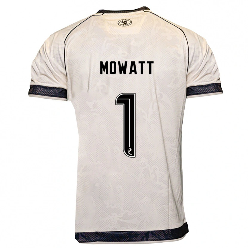 Danxen Kinderen Beth Mowatt #1 Wit Zwart Uitshirt Uittenue 2025/26 T-Shirt