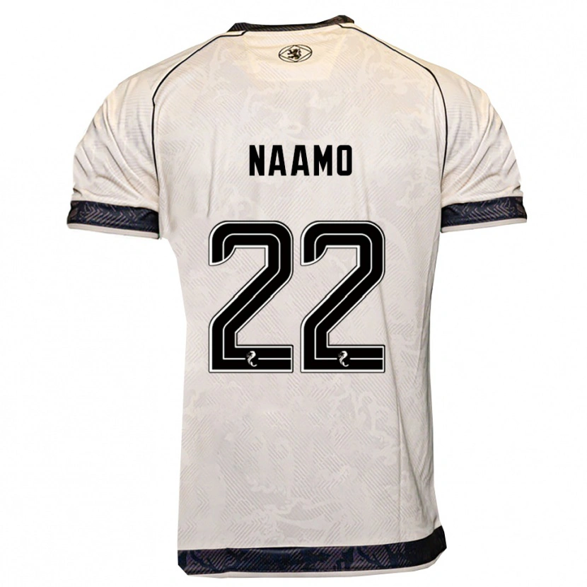 Danxen Kinderen Dario Naamo #22 Wit Zwart Uitshirt Uittenue 2025/26 T-Shirt