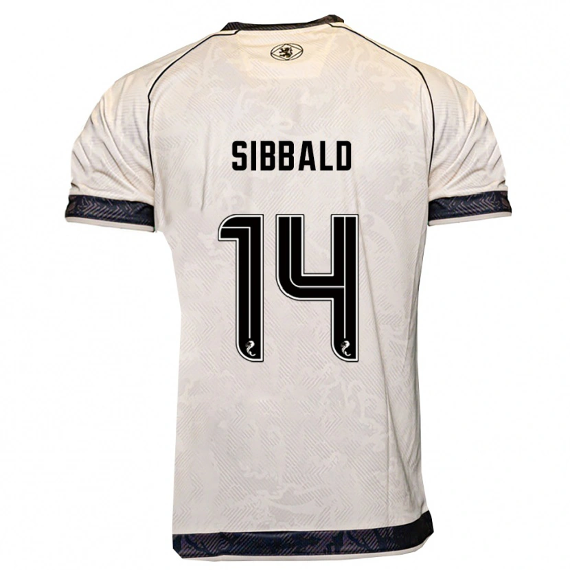 Danxen Kinderen Craig Sibbald #14 Wit Zwart Uitshirt Uittenue 2025/26 T-Shirt