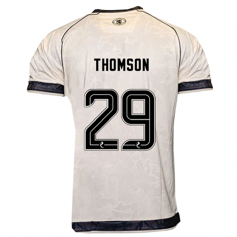Danxen Kinderen Miller Thomson #29 Wit Zwart Uitshirt Uittenue 2025/26 T-Shirt