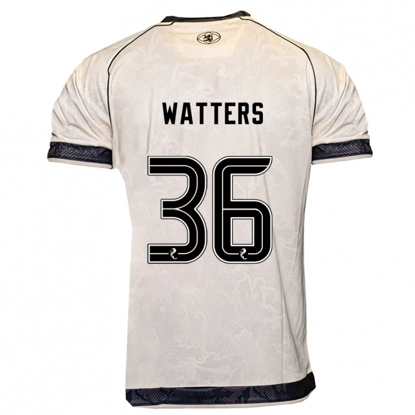 Danxen Kinderen Max Watters #36 Wit Zwart Uitshirt Uittenue 2025/26 T-Shirt