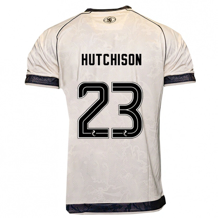 Danxen Kinderen Daisy Hutchison #23 Wit Zwart Uitshirt Uittenue 2025/26 T-Shirt