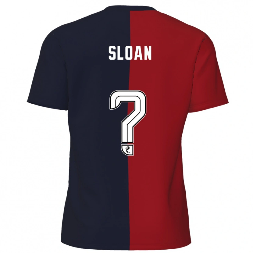 Danxen Kinderen Lauren Sloan #0 Rood Marine Uitshirt Uittenue 2025/26 T-Shirt