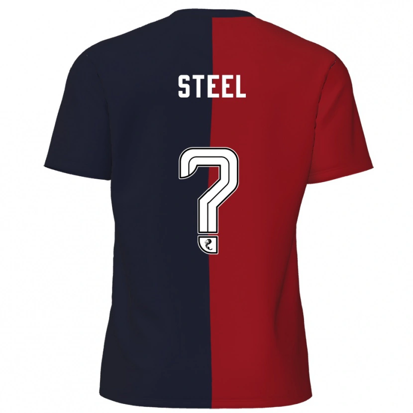 Danxen Kinderen Lauren Steel #0 Rood Marine Uitshirt Uittenue 2025/26 T-Shirt